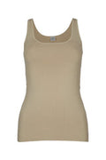 Women's Knit Tank Top Beige Compact Sweater