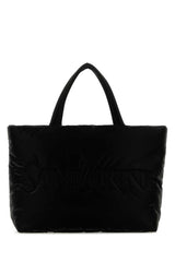 Men's Quilted Nylon Tote Black