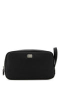 Men's Vitello Leather Travel Wallet Black Calfskin