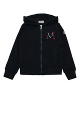 Boys' Hoodie Black Cotton Fleece Jacket