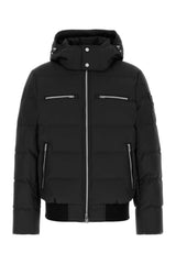 Men's Bomber Down Jacket Black Polyester