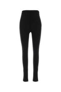 Women's Virgin Wool Stretch Trousers Black Elastane