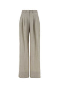 Women's Franckie Trousers Beige Vigin Wool Linen