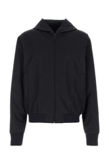 Men's Blouson Jacket Blue Cotton