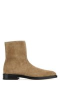 Men's Ankle Boot Beige Suede