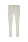 Men's Cinque Tasche Jeans White Cotton Elastane