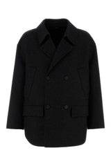 Men's Peacot Blazer Black Virgin Wool Blazers