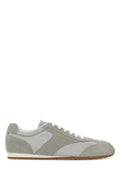 Men's Grey Suede And Fabric Sneakers Nube