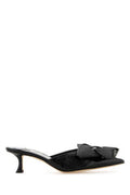 Women's Staz Mule Black Leather Heels