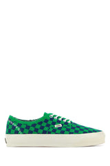 Unisex Embroidered Canvas Lx Authentic Sneakers Punkcheckgreennavy