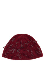 Women's Sunset Beanie Red Polyvinyle Cotton