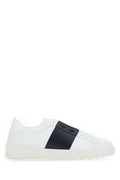 Men's Open Sneaker White Calf Leather
