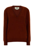 Women's Cashmere Sweater Brown Elastane