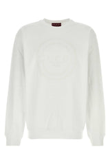 Men's Cotton Crewneck Sweatshirt White Sweater