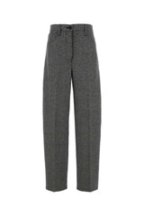 Women's Embroidered Glencheck Trousers Gray