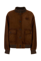 Women's Leather Jacket Brown Lamb
