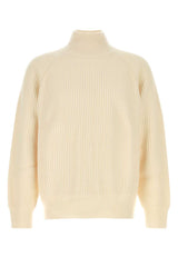 Men's Lette Sweater White Organic Cashmere