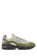 Unisex Multicolor Rubber And Mesh 1000 Sneakers Greengrey