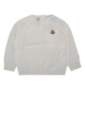 Boys' Sweater White Cotton