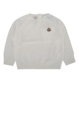 Boys' Sweater White Cotton