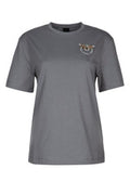 Women's Strepitoso T-Shirt Gray Cotton Jersey
