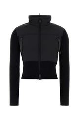 Women's Hybrid Cotton-Polyester Jacket Black Exterior