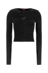 Women's Ribbed Cotton T-Shirt Gray