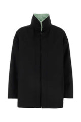 Women's Colletto Jacket Black Wool With