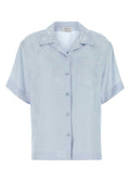 Women's Hawaiian Shirt Blue Viscose