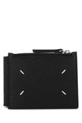 Men's Slim Card Case Black Corpo Leather Bovina Wallet