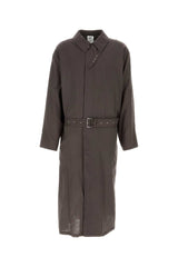 Men's Chocolate Cotton La Sapienza Trench Coat Taupe