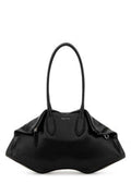 Women's Manta Shoulder Bag Black Leather