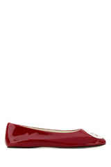 Women's Ballet Flat Red Leather