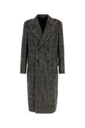 Men's Virgin Wool Blend Coat Gray Nylon