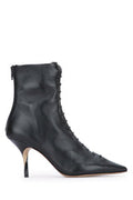 Women's Bottines Boot Black Lamb Leather