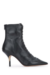 Women's Bottines Boot Black Lamb Leather