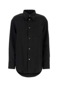 Women's Black Wool Oversize Shirt Noir Virgin