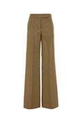 Women's Bronte Trousers Beige Virgin Wool Silk