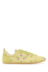Women's Printed Canvas Etage Sneakers Pastel Yellow