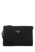 Men's Saffiano Leather Wallet Black Calfskin