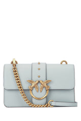 Women's Love One Mini Shoulder Bag Blue Leather