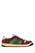 Men's Multicolor Gg And Leather Sneakers