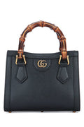 Women's With Top Handle Bag Black Calf Skin