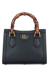 Women's With Top Handle Bag Black Calf Skin