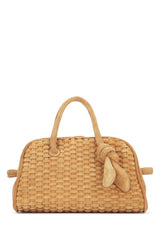 Women's Le Petit Turismo Top Handle Bag Camel Cotton Principal Calf