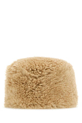Women's Shearling Winter Hat Beige