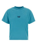 Women's Logo-Embroidered Cotton T-Shirt Blue Elastane