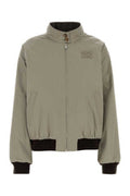 Women's Cotton Blend Reversible Jacket Gray Nylon