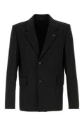 Men's Jacket Blazer Black Wool Blazers