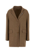 Women's Monopetto Coat Beige Wool Nylon